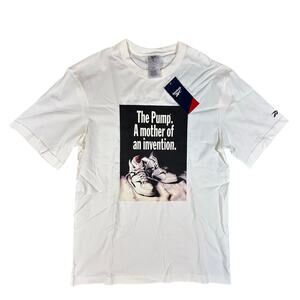 NWT‎ Reebok Pump Graphic T Shirt Men's Size S White "Flaw"
